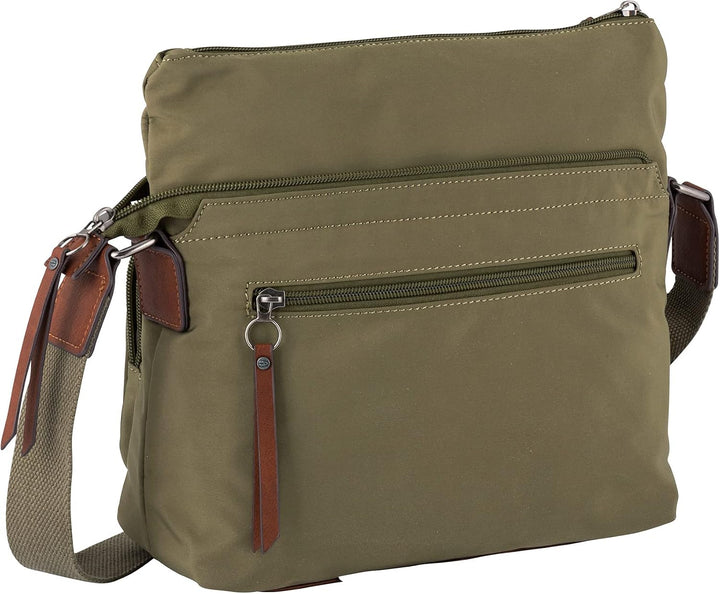 camel active bags Sky Damen Umhängetasche Crossbody Bag Mittelgross Grün Khaki 28,5 x 11,5 x 25,5, K