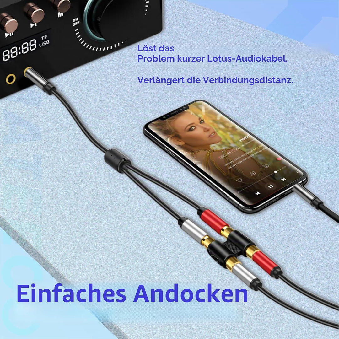 Cinch Koppler RCA Doppel Kupplung, 5 STK Cinch Buchse auf Buchse Kupplung 2 kanäle Adapterstecker Au