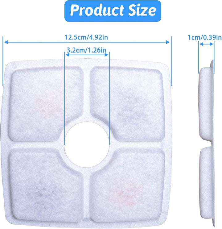 Ersatzfilter für Trinkbrunnen für Haustier, Filter mit Harz und Aktivkohle für Automatischen Blumenw