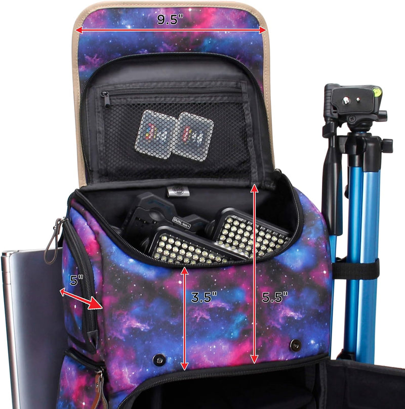 GOgroove Kamera Rucksack für Spiegelreflexkameras: DSLR Backpack ideal für Reisen, ausreichend Platz