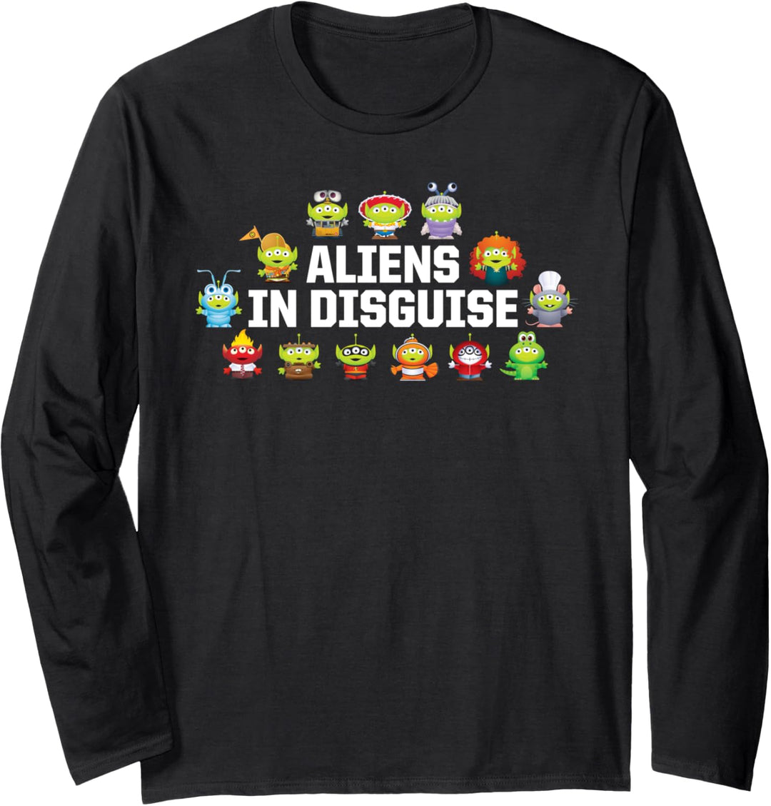 Pixar Toy Story Aliens in Disguise Little Green Men Langarmshirt