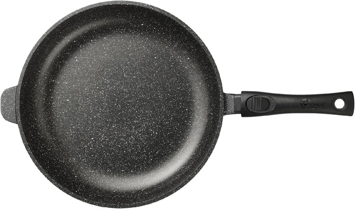 Pradel Excellence, PCUI001017, Premium Schmortopf aus Aluminiumguss Ø32cm, Glasdeckel, Antihaftbesch