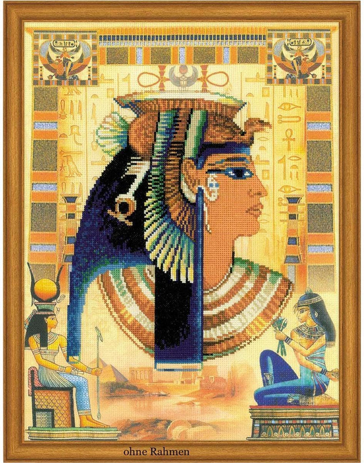 Riolis Cleopatra Cross Stitch Kit, Baumwolle, Multi-Color, 30 X 40 X 0,1 cm
