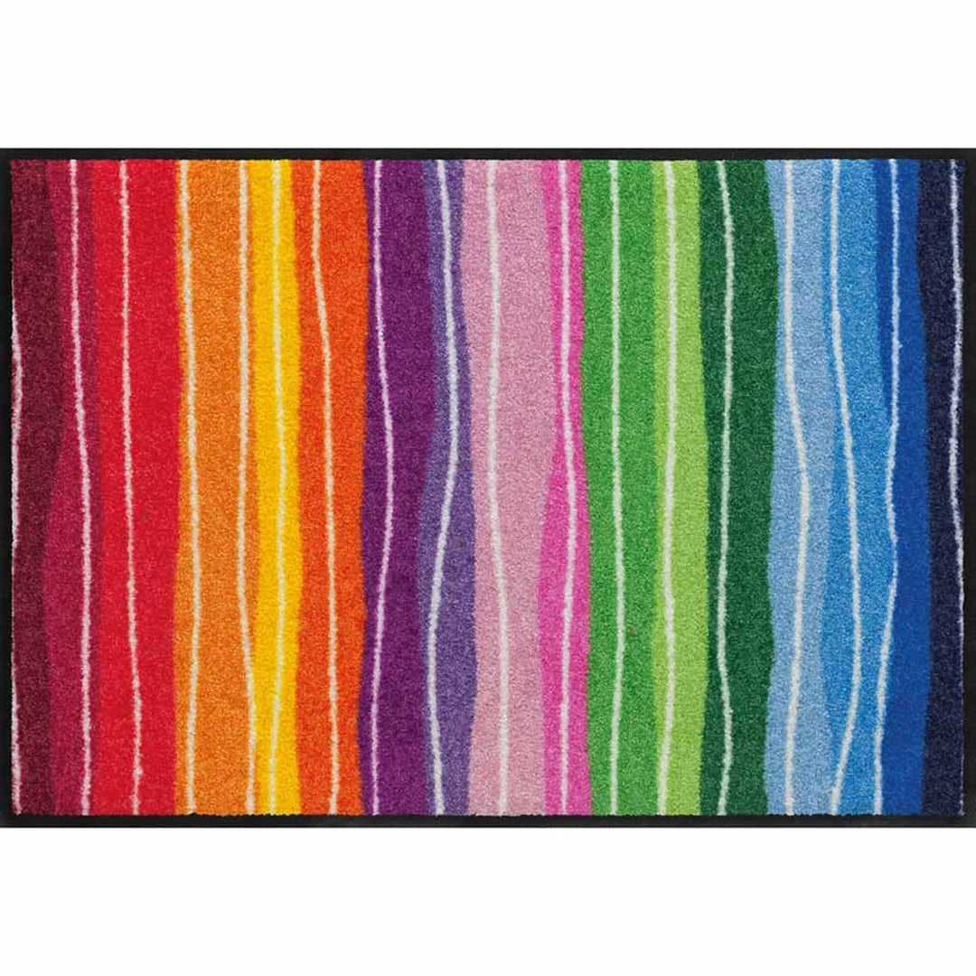Salonloewe Fussmatte Wavy Lines Streifen Bunt 50x75 cm 1 B, 1 B