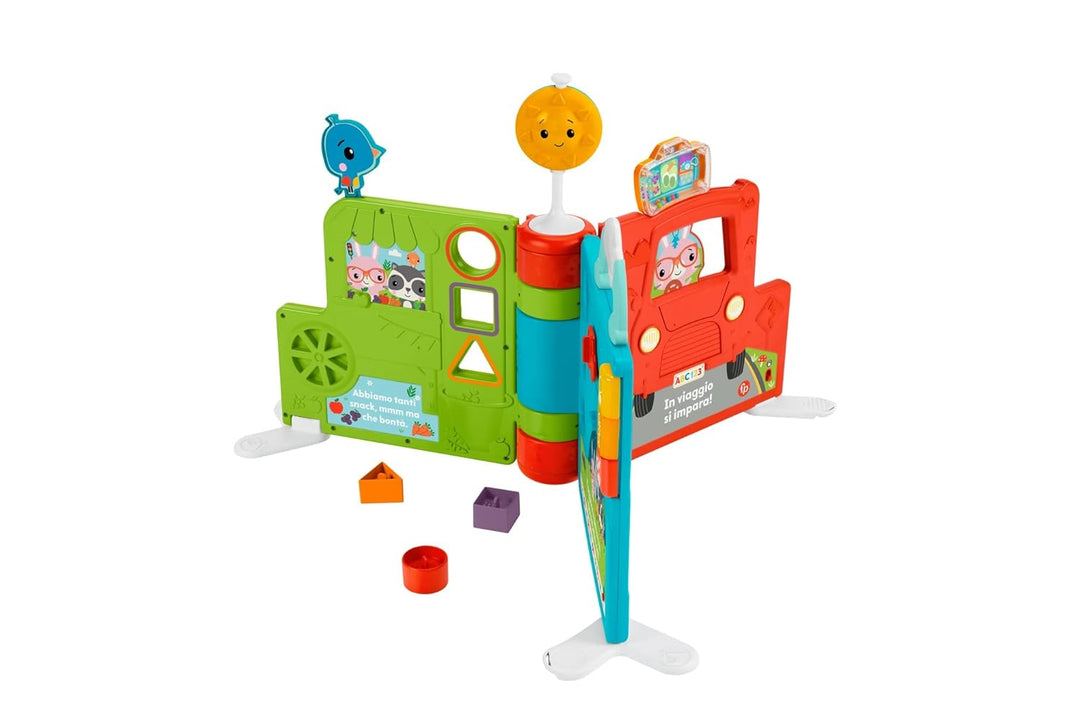 Fisher-Price HCL05 - Riesen Sitz & Steh Erlebnisbuch, italienische Version, ab 6 Monaten