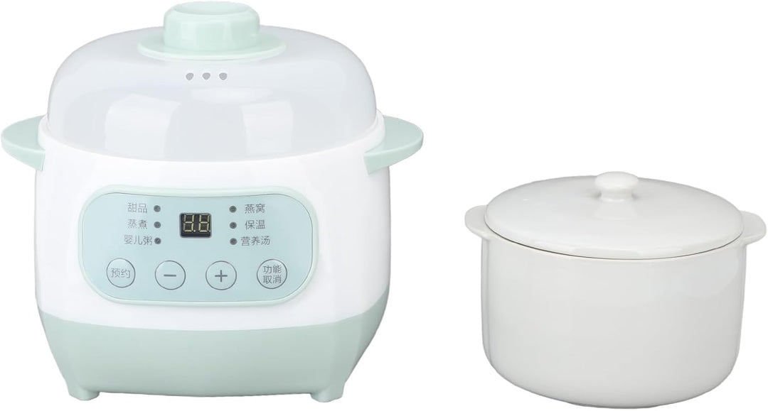 Slow Cooker, Gesund und Sicher, 1 L Keramik-Slow Cooker, Einfach zu Transportieren und Aufzubewahren