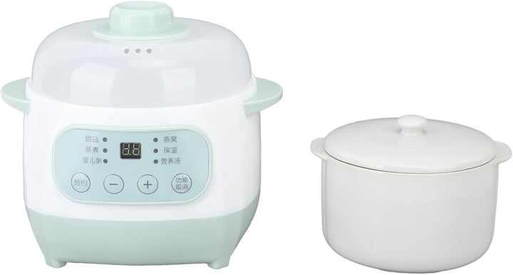 Slow Cooker, Gesund und Sicher, 1 L Keramik-Slow Cooker, Einfach zu Transportieren und Aufzubewahren