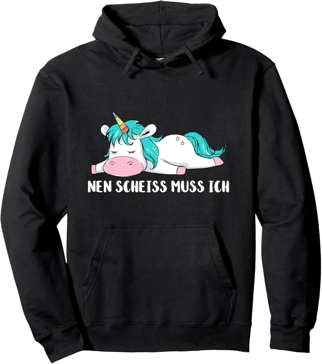 Faules Sarkasmus Freundin Lustiges Geschenk Einhorn Sprüche Pullover Hoodie