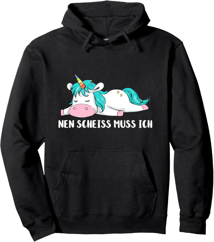 Faules Sarkasmus Freundin Lustiges Geschenk Einhorn Sprüche Pullover Hoodie