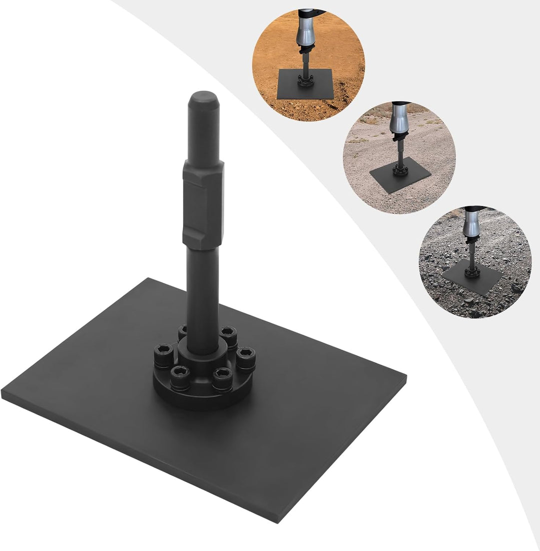 Stampfer Bodenverdichter, Stampferplatte Tampingwelle Garten Bodens Beton Tampfer Werkzeug, handstam