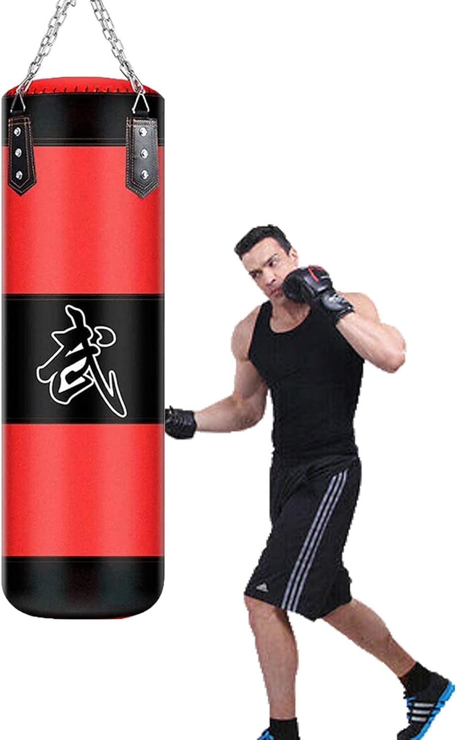 Boxsack Hängende Punchingsäcke,Punching Bag,(Keine Füllung) MMA-Boxball Muay Martial Arts Kickbox-Bo