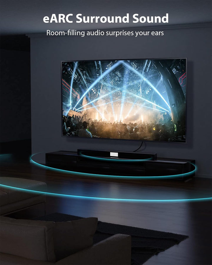 Stouchi 8K HDMI 2.1 Kabel 7,5m,CL3 In Wall Plenum-Rated High Speed Ultra HD 48Gbps Kabelunterstütz