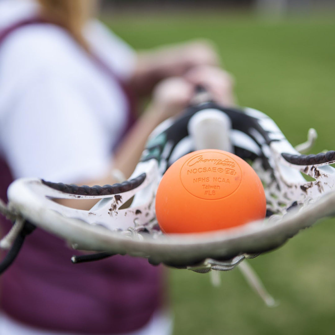 Champion Sports LBO2SET Offizielle Lacrosse-Bälle, 2 Stück. Orange, Orange