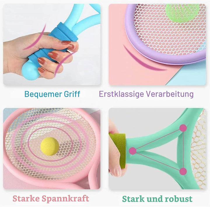 Kinder Federballset,Kinder Tennisschläger,Badminton Racket Spielzeug,Leichte Badminton-Set,Tennissch