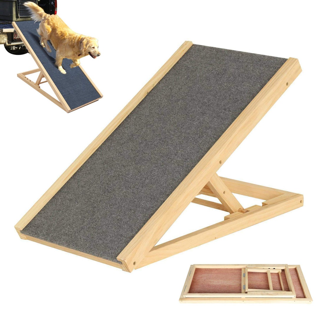 DayPlus Hunderampe Welpe Rampe Hundetreppe Hundeautorampe Kofferraumrampe für Haustiere, höhenverste