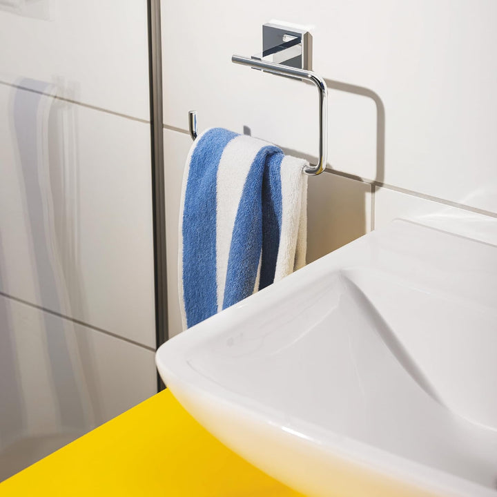GROHE Start Cube - WC- Papierhalter (verdeckte Befestigung, Material: Metall), chrom, 40975000 + Kle