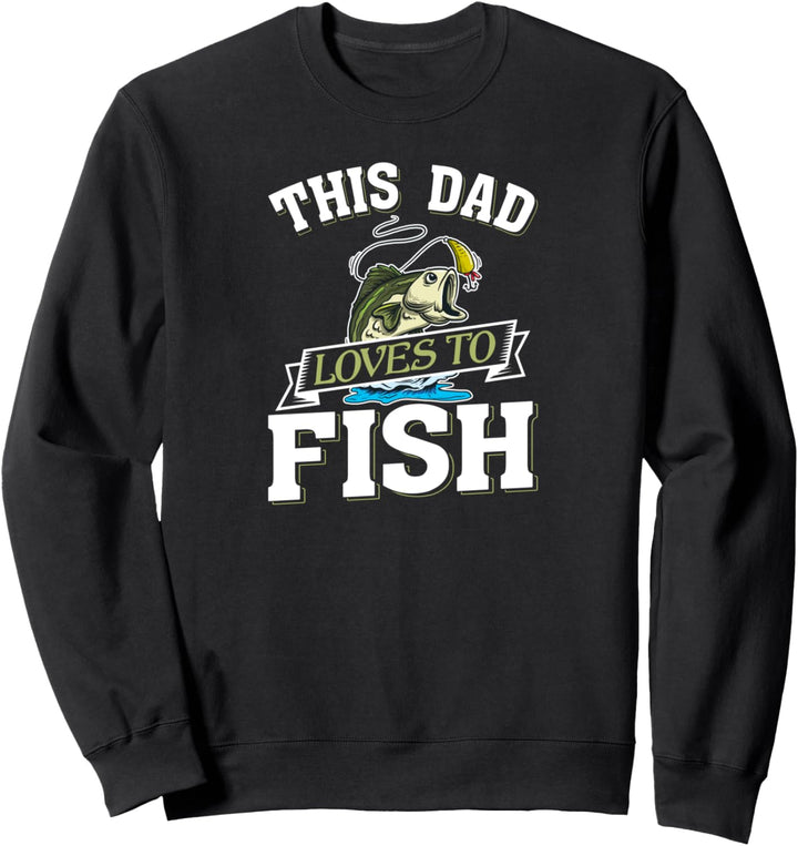 Angler Geschenk Fischer Dieser Papa Liebt Angeln Sweatshirt