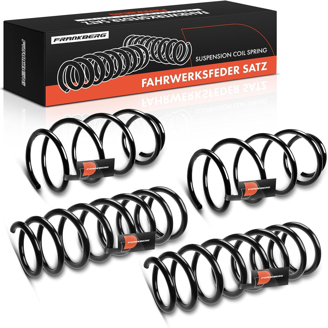 4x Federn Fahrwerksfeder Vorne Hinten Kompatibel mit 7er E65 E66 E67 730d 735i 740i 745i 2001-2008 R