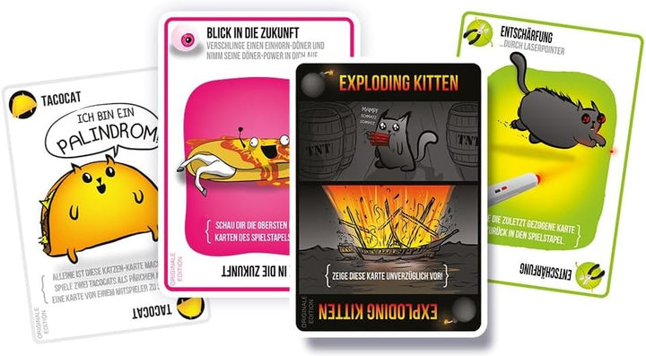 Exploding Kittens, Exploding Kittens, Grundspiel, Partyspiel, Kartenspiel, 2-5 Spieler, Ab 7+ Jahren