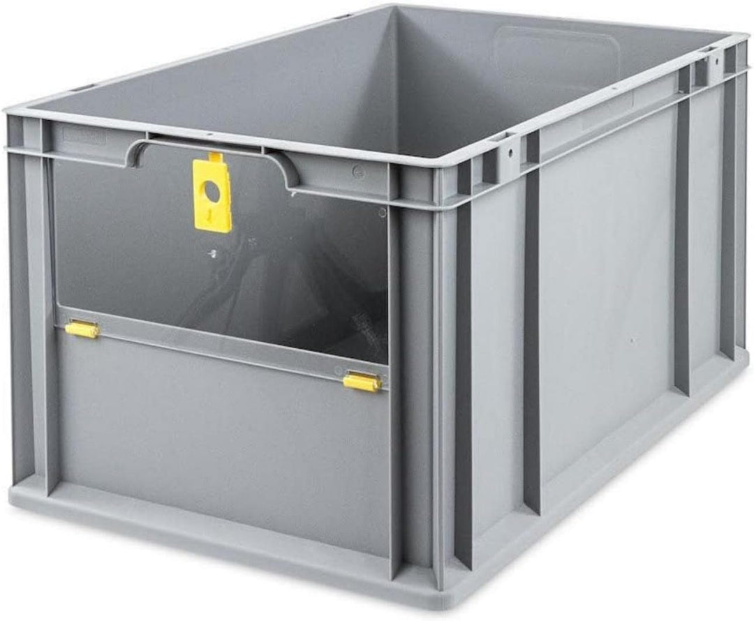 SparSet 10x Eurobox NextGen Insight Cover | HxBxT 32x40x60 | 65 Liter | Hoch/Gelb | Eurobehälter, Tr