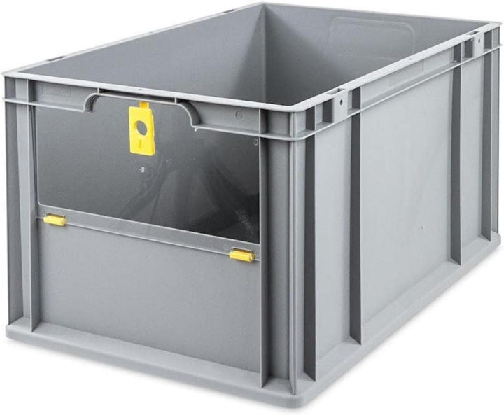 SparSet 10x Eurobox NextGen Insight Cover | HxBxT 32x40x60 | 65 Liter | Hoch/Gelb | Eurobehälter, Tr