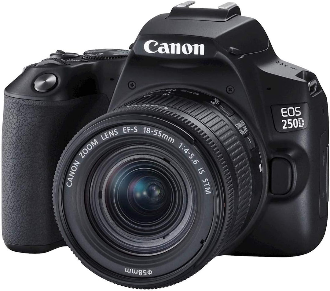 Canon EOS 250D Digital Camera - Black +Lens(EF-S 18-55 mm f/4-5.6 is STM)