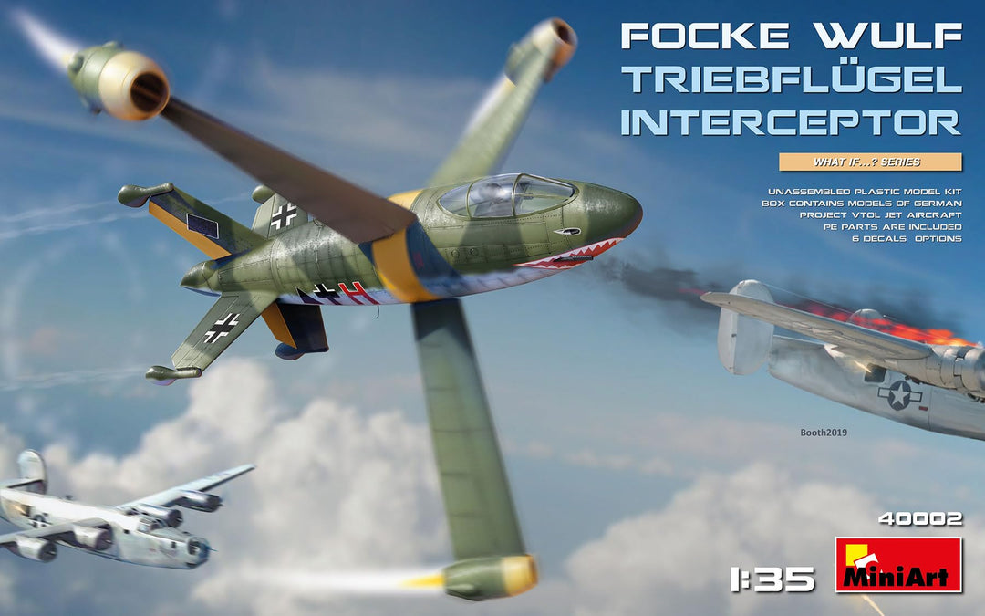 Mini Art 550040002 Focke-Wulf Triebflügel Interceptor Plastik Bausatz, grau