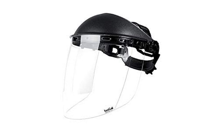 Bollé Safety SPHERPI, Scharzes Gesichts Schild mit klarem Visier, Einheitsgrösse Serie SPHERE
