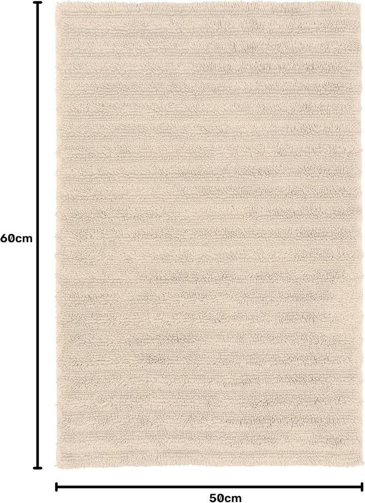 Kleine Wolke Badteppich Yara, Farbe: Natur, Material: 100% Baumwolle, Grösse: 50x 60 cm, 50x 60 cm