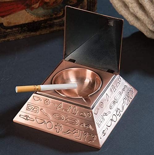 VOANZO Kreative Retro Metall Mit Deckel Aschenbecher Home Hotel Büro Decor Alten Ägypten Skulptur Py
