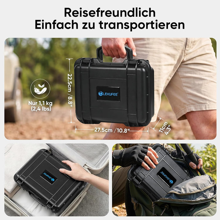LEKUFEE wasserdichte Koffer für DJI Osmo Pocket 3/DJI Pocket 3/Creator Combo/Power Expansion Combo/V