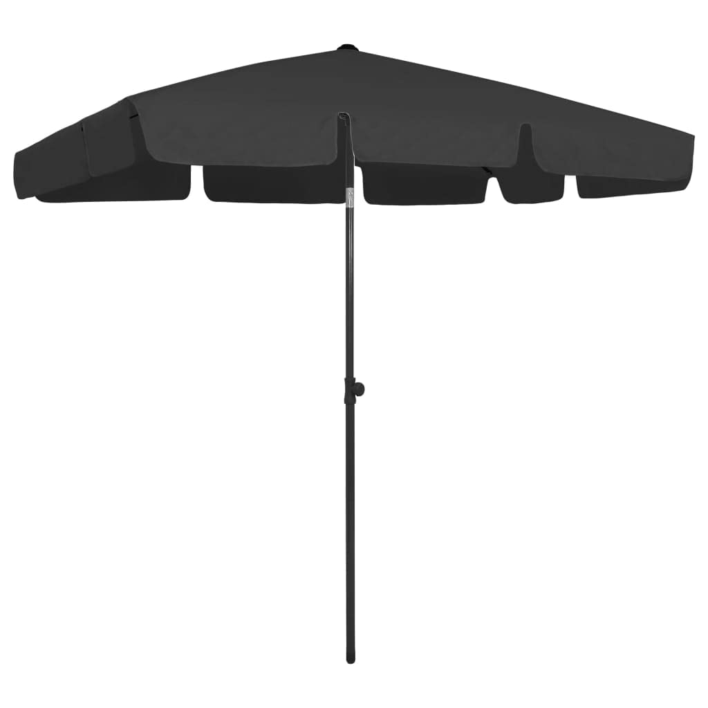 vidaXL Strandschirm Kippbar Sonnenschirm Balkonschirm Gartenschirm Ampelschirm Marktschirm Schirm Te