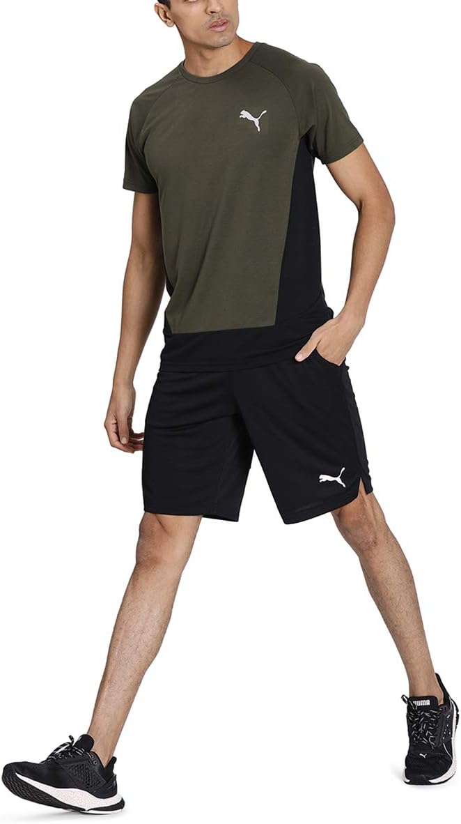 PUMA Herren RTG Interlock 10in Shorts-Schwarz, Weiss Hosen, M