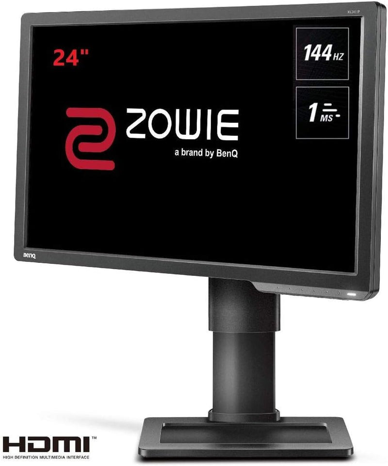 BenQ ZOWIE XL2411P 24 Zoll 144Hz Esports Gaming Monitor (1ms Reaktionszeit, Höhenverstellbar, Black