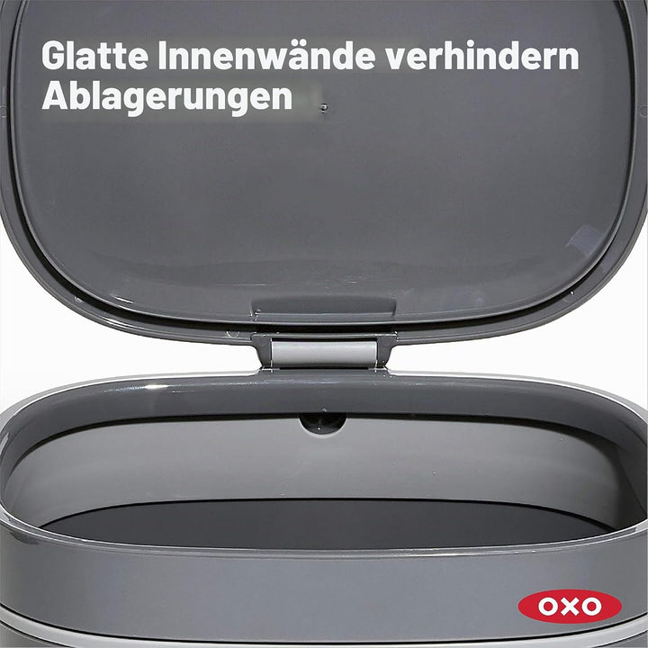 OXO Good Grips Komposteimer anthrazit – geruchsdichter Biomülleimer für die Küche – 6,6 l 6.6L Grau,