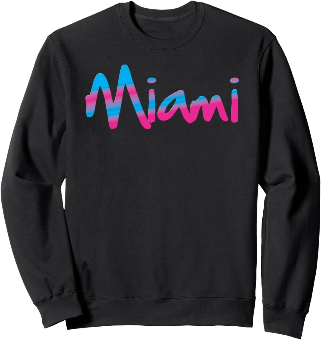Miami Florida - Vaperwave Synthwave 80s 90s Style Vintage Sweatshirt