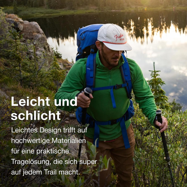 Osprey Rook Herren Rucksack EF - Fassungsvermögen 65L Dark Charcoal/Silver Lining, EF - Fassungsverm