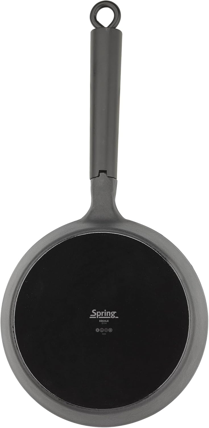 Spring INTERNATIONAL COOKING Bratpfanne ESCALE 24 cm, erstklassige emaillierte Gusseisenpfanne mit r