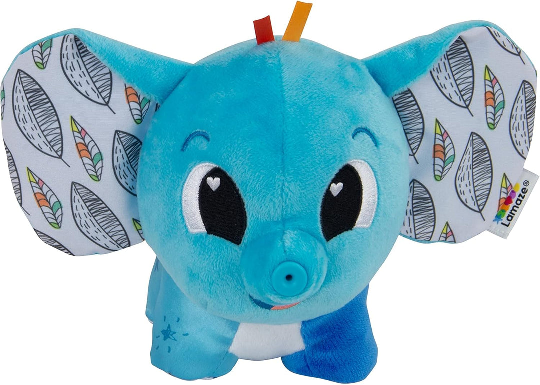 LAMAZE Puffaboo Elefant, Babyspielzeug für Neugeborene, sensorisches Spielzeug für Babys, Geschenk f