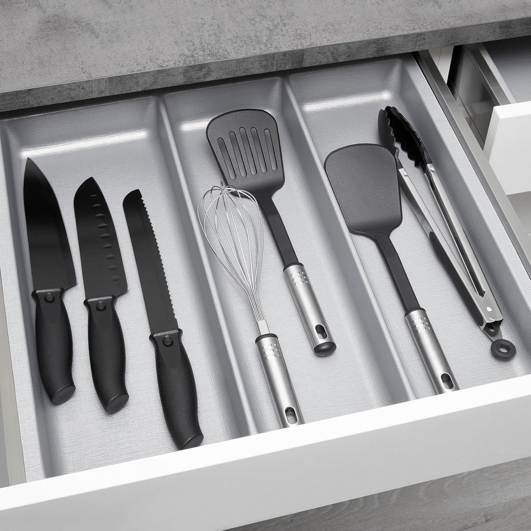 Orga-Box 2 Multifunktionseinsatz Tiefe: 461 x Breite: 509 mm silbergrau mit Canvas Struktur für 60er