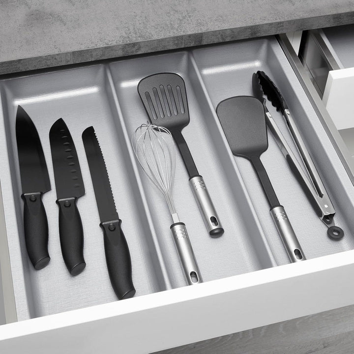 Orga-Box 2 Multifunktionseinsatz Tiefe: 461 x Breite: 509 mm silbergrau mit Canvas Struktur für 60er