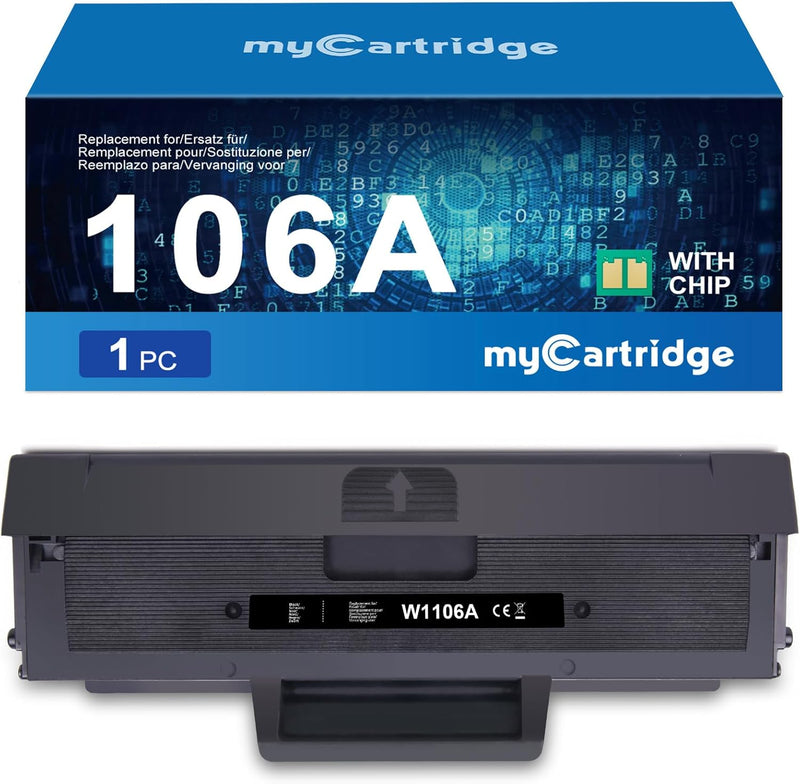 MYCARTRIDGE Kompatibel für Toner HP W1106A 106A Schwarz für HP Laser MFP 135wg 137fwg 137fnw Laser 1