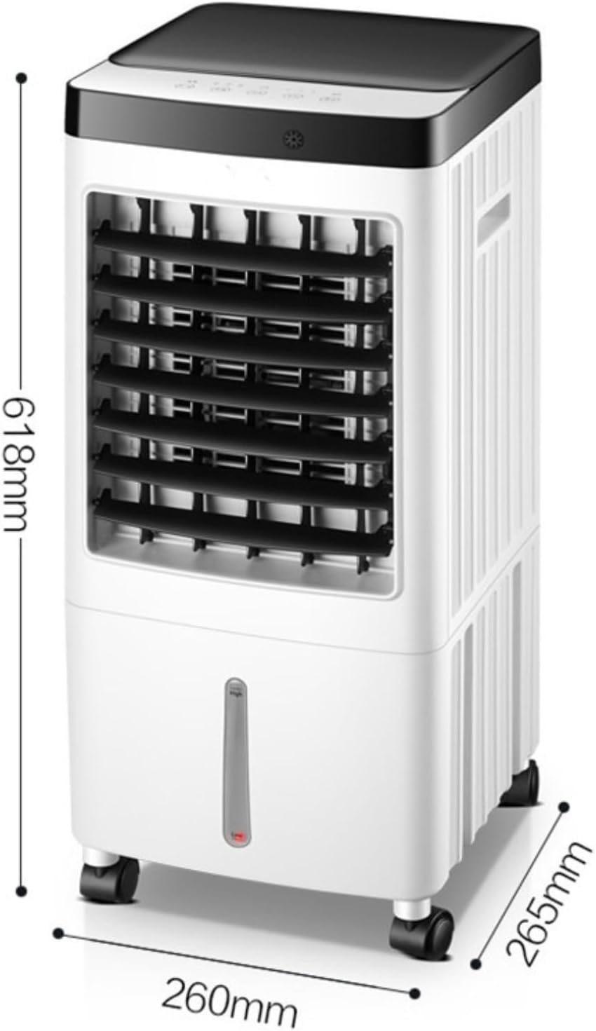 4-in-1 Mobile Klimaanlage ohne Abluftschlauch, Luftbefeuchter & Luftreiniger,Luftkühler mobil mit 10
