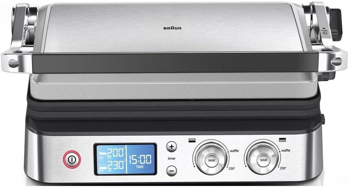 Braun MultiGrill 9 CG 9043 Kontaktgrill inkl. Grill- und Flachplatten, Grillpositionen: Kontakt, BBQ