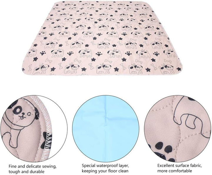 Oumefar 3 Grössen Wasserdichtes Hunde Pee Pad Niedliche saugfähige Whelping Pads rutschfeste Welpen