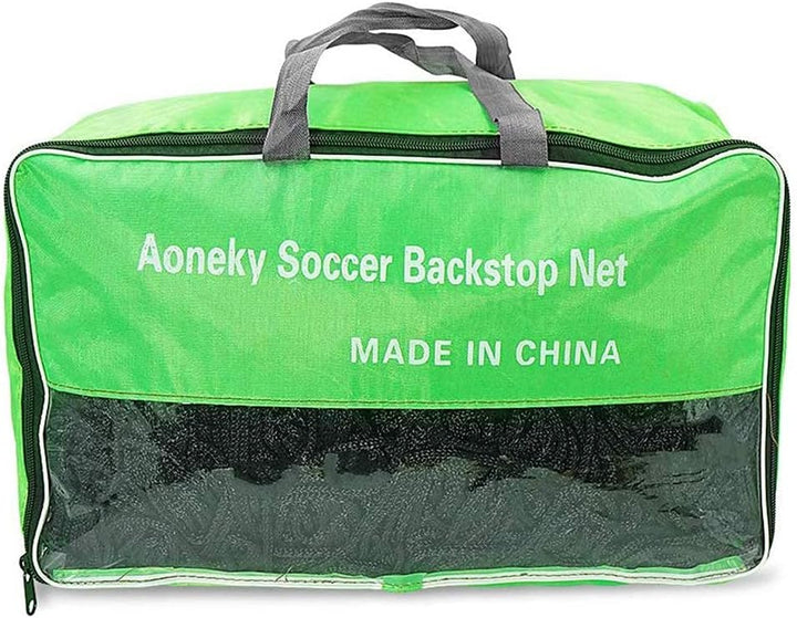 Aoneky Fussball Backstop Netz 3x3M/ 3x6M | quadratisches Netz 10x10cm No Knot | Fussball-Containment
