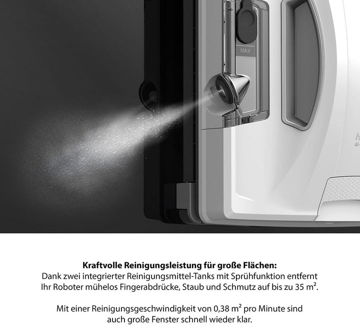 Fensterroboter: HOBOT S7 Pro Profi-Fensterputz-Roboter, Dual-Sprüher und -Wischer, App (Fensterputzr