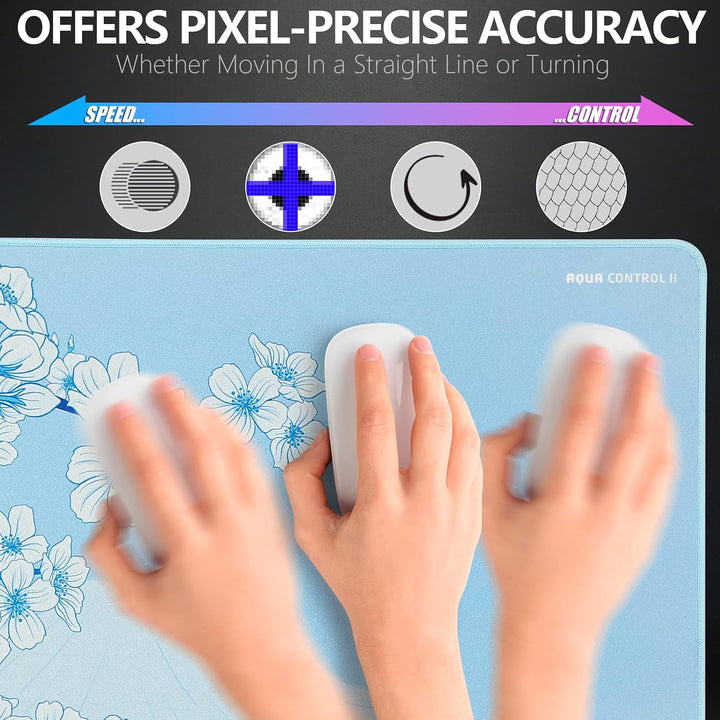 X-Raypad Aqua Control 2 AC2 Sakura Gaming-Mauspad, Ultra-Hochpräzisions-Mauspad mit Perfekter Geschw