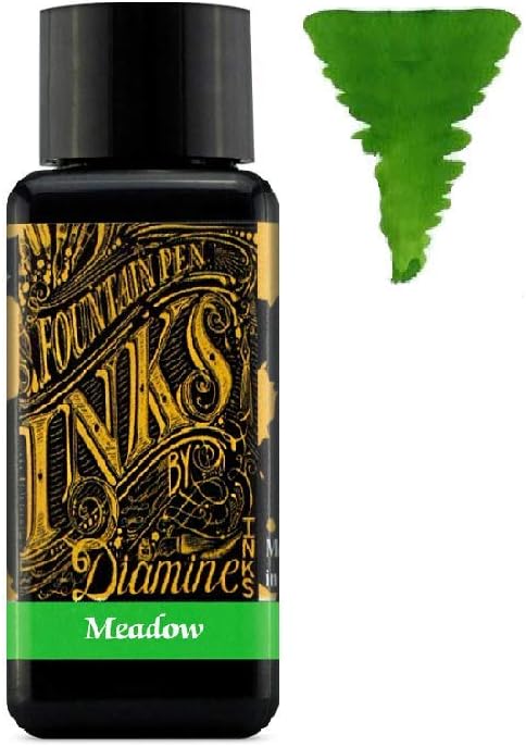 Diamine Tinte für Füllfederhalter, 30 ml – 6 x Flaschen – Amber, Oxblood, Imperial Purple, Aurora Bo