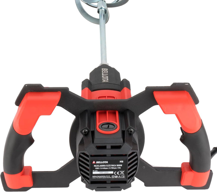 Bellota M18CASE Farbmischmaschine und Mörtel, 1800 W, 220 V, mit Kunststoffkoffer, Stecker Typ C-F